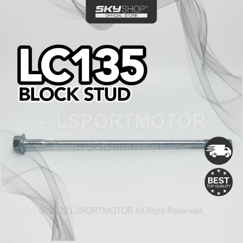 YAMAHA LC135 BLOCK STUD 90105-08850 CYLINDER BLOCK SHAFT SCREW LC V1 V2 V3 V4 V5 V6 V7 ใหม่ (S)
