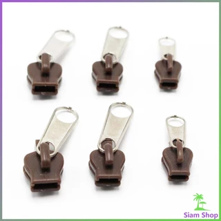SIAM หัวซิปกระเป๋า ชุดซิปซ่อม มี 6 ชิ้น/เซต เปลี่ยน 3สี Zipper Head