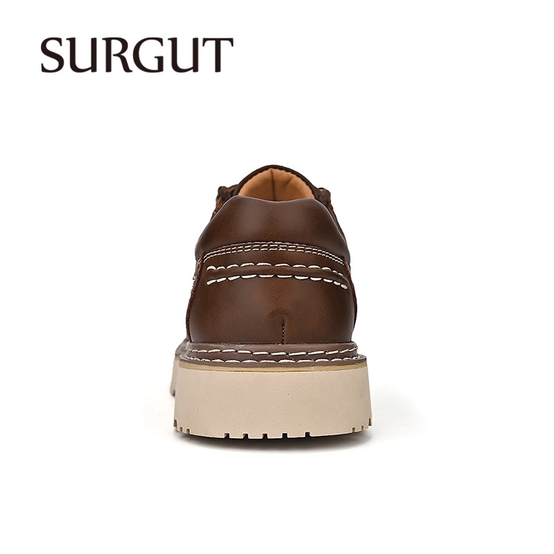 Surgut ใหม่ รองเท้าหนังออกซ์ฟอร์ดลําลอง ทนทาน คุณภาพสูง เหมาะกับใส่ทํางานกลางแจ้ง สไตล์คลาสสิก สําหรับผู้ชาย ไซซ์ 38-46