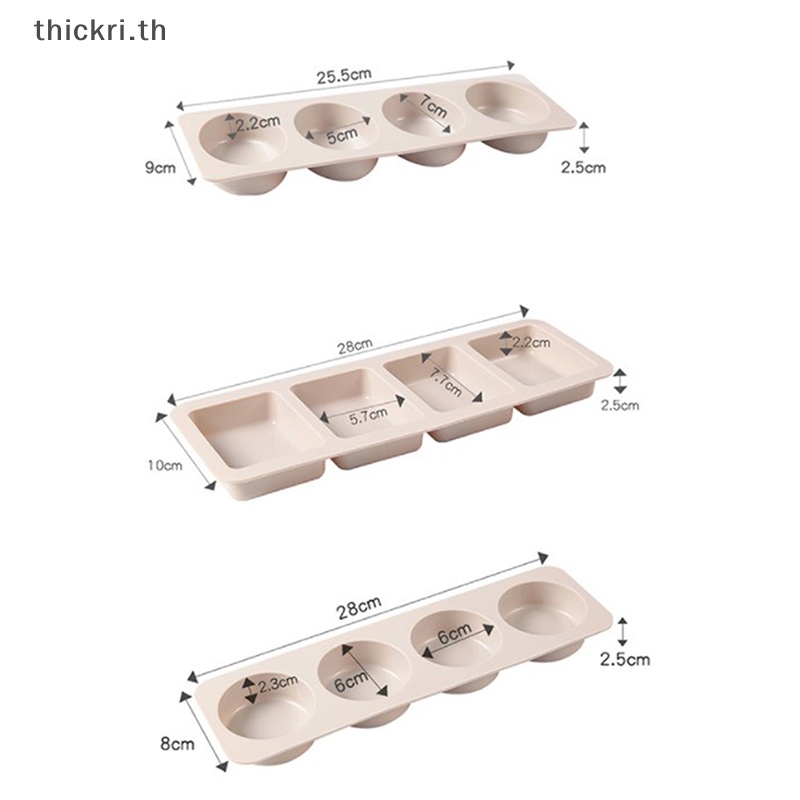 Tt ใหม่ แม่พิมพ์ซิลิโคน รูป 3D 4 ช่อง สําหรับทําสบู่ แฮนด์เมด Diy PL