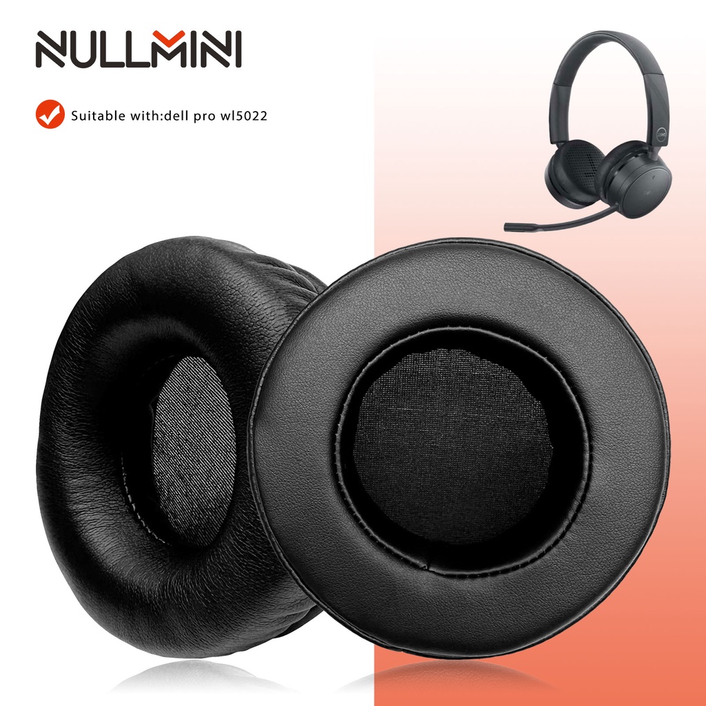 NullMini เปลี่ยนแผ่นรองหูฟังสําหรับ Dell Pro WL5022 หูฟังแผ่นรองหูฟัง Earmuffs ชุดหูฟัง