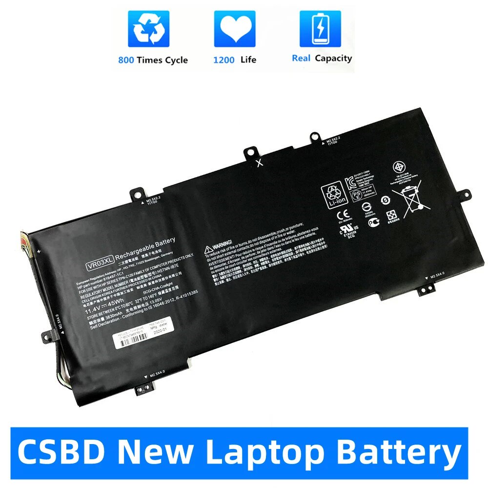แบตเตอรี่แล็ปท็อป VR03XL HP 13-D001NT 13-D023TU D024TU D004NP D025TU HSTNN-IB7E TPN-C120 13-D046TU 8