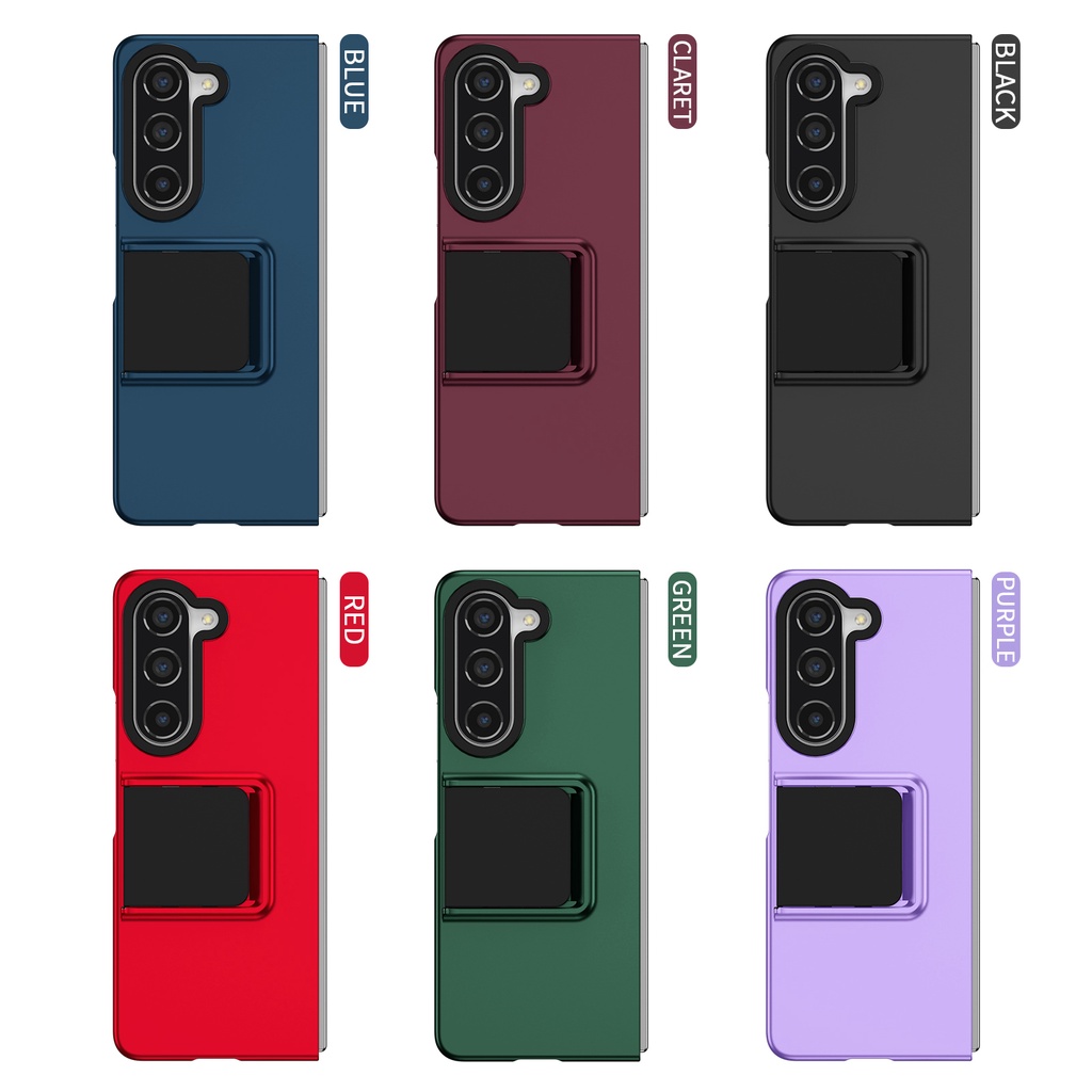 หรูหรากันชน Anti-DROP สําหรับ Samsung Galaxy Z พับ 6 5 Z พับ 4 3 การออกแบบสร้างสรรค์ Z Fold6 Fold5 Fold4 Z Fold3 พร้อมวงเล็บเคสโทรศัพท์