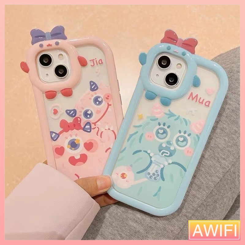 🔥AWIFI🔥พร้อมส่ง เคสกล้องลูกเจี๊ยบ มอนสเตอร์ สําหรับรุ่น 11 12 12promax 13 14 13pro 13promax 14max 14