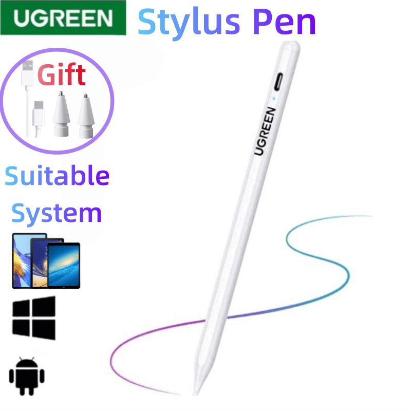 Ugreen ปากกาสไตลัส ทัชสกรีน Stylus Plotter Stylus อิเล็กทรอนิกส์ แท็ปเล็ต สไตลัส ปากกา Capacitive Android ปากกาแม่เหล็ก
