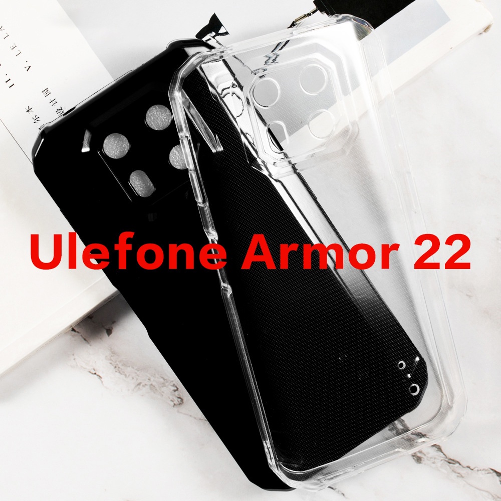 เคสโทรศัพท์มือถือ ซิลิโคนนิ่ม TPU สีดํา สําหรับ Ulefone Armor 22