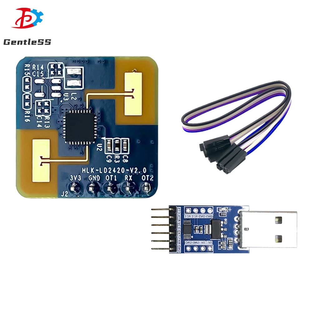 Hlk-ld2420 24G มิลลิเมตร Wave Radar Human Presence Sensing โมดูล Micro Motion เซ็นเซอร์อัจฉริยะ