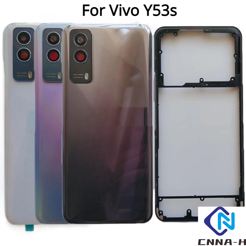เคสแบตเตอรี่ ด้านหลัง พร้อมเลนส์กล้อง และปุ่มด้านข้าง สําหรับ Vivo Y53s V2111A V2058