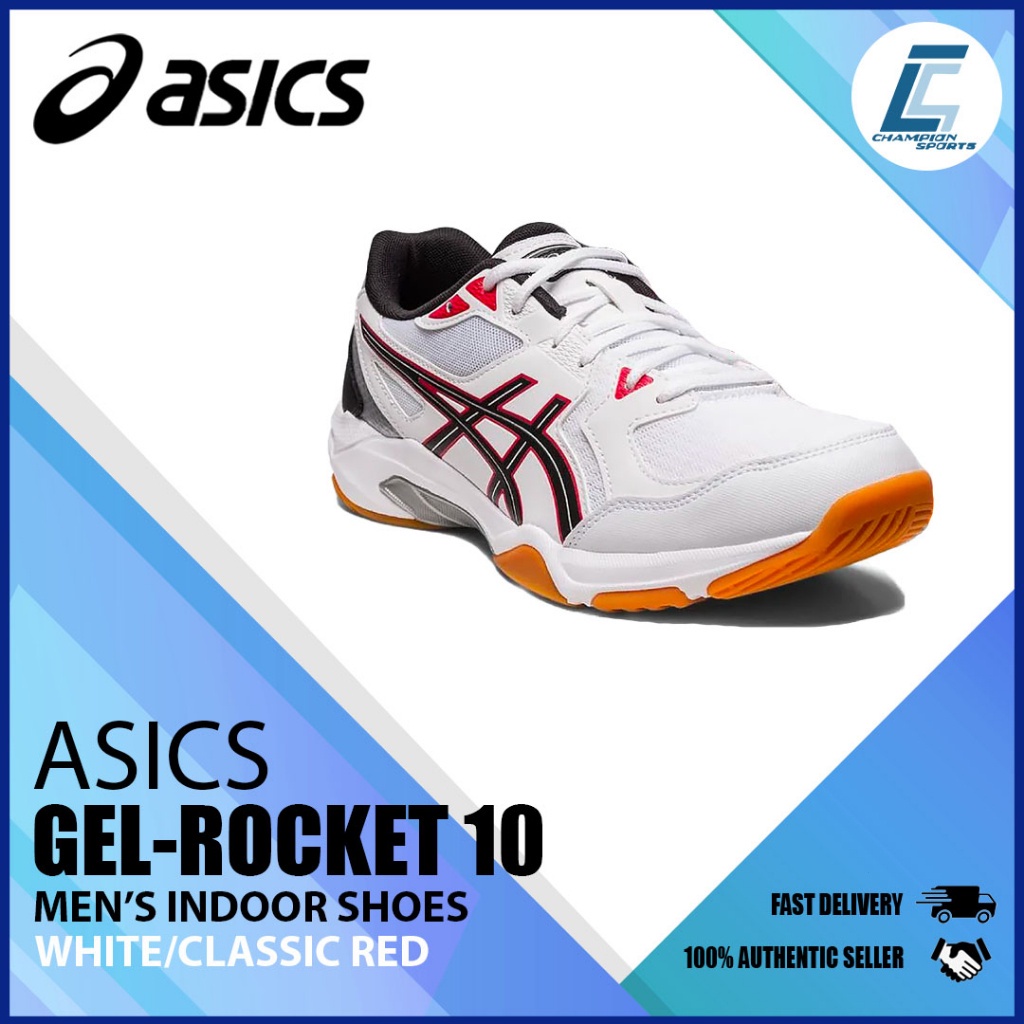 Asics Gel-Rocket 10 รองเท้าใส่ในบ้าน สําหรับผู้ชาย (1071A054-108)