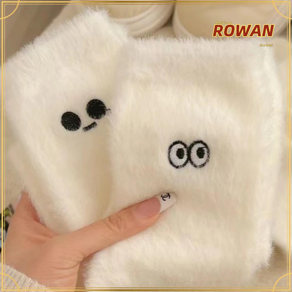 Rowans ถุงเท้า ผ้ากํามะหยี่ขนมิงค์ ขนปุย แบบนิ่ม ให้ความอบอุ่น แฟชั่นฤดูหนาว