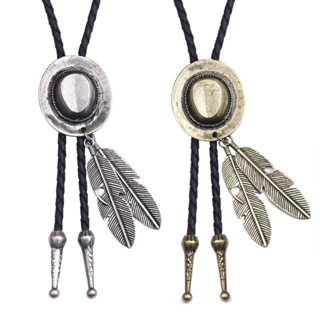 Chu สร้อยคอ จี้หมวกแจ๊ส คาวบอย สีดํา สไตล์ตะวันตก