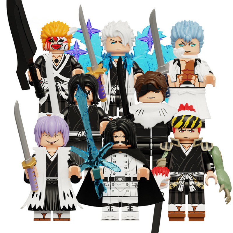 ของเล่นตัวต่อฟิกเกอร์ อนิเมะญี่ปุ่น Abrari Renji Ichimaru Gin Ichigo Yhwach Aizen Sousuke BLEACH ขนาดเล็ก ของขวัญ สําหรับเด็ก