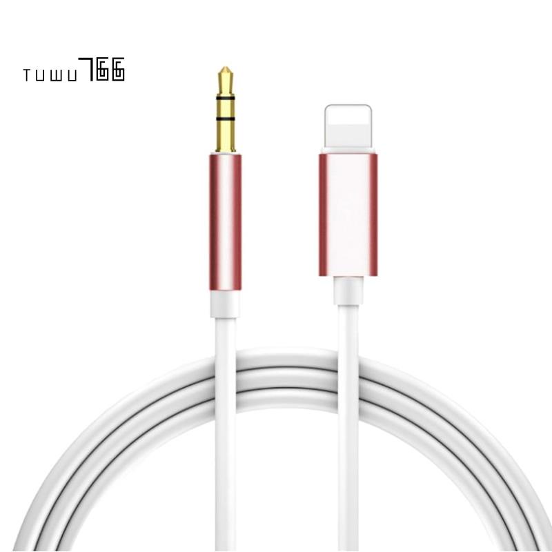 [tuwu766] สาย Aux เป็นสาย Aux 3.5 มม. สีโรสโกลด์ สําหรับ IPhone 5 และ Ipad