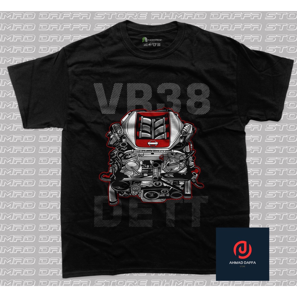 MESIN AUTOMOTIVE - VR38 DET Engine T Shirt - เสื้อ - เสื้อผ้า - เสื้อยืด - รถเครื่องยนต์ - Cotton Co