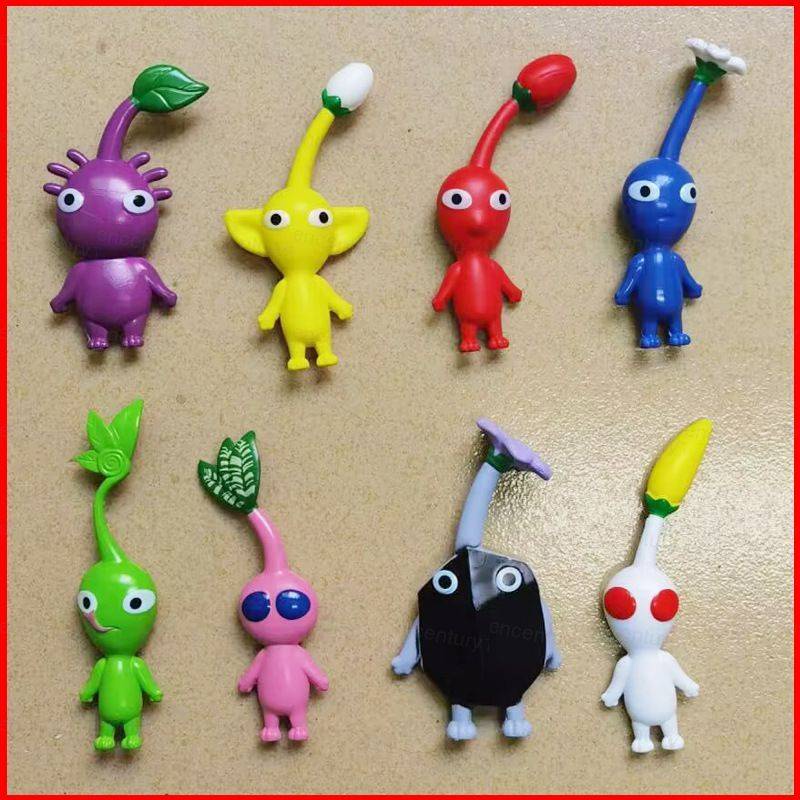 Ys โมเดลฟิกเกอร์ Pikmin Action Figure Pikmin 4 ของเล่น ของขวัญวันเกิด สําหรับเด็ก 8 ชิ้น