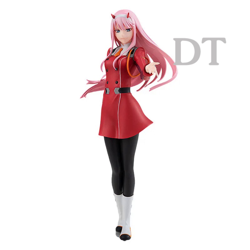 DT 17CM Anime DARLING in the FRANXX Figure ZERO TWO Red Coat Toys PVC Anime Collection Model Children Toys Gift Sculptur