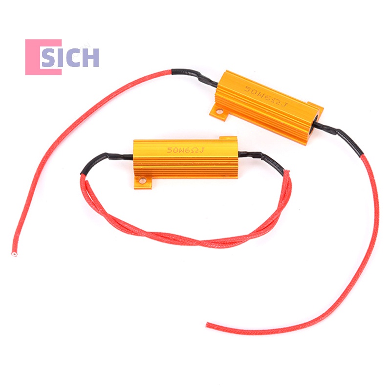 [Sich] ใหม่ ตัวต้านทานสายไฟ LED 50W 6 โอห์ม สําหรับติดภายในรถยนต์