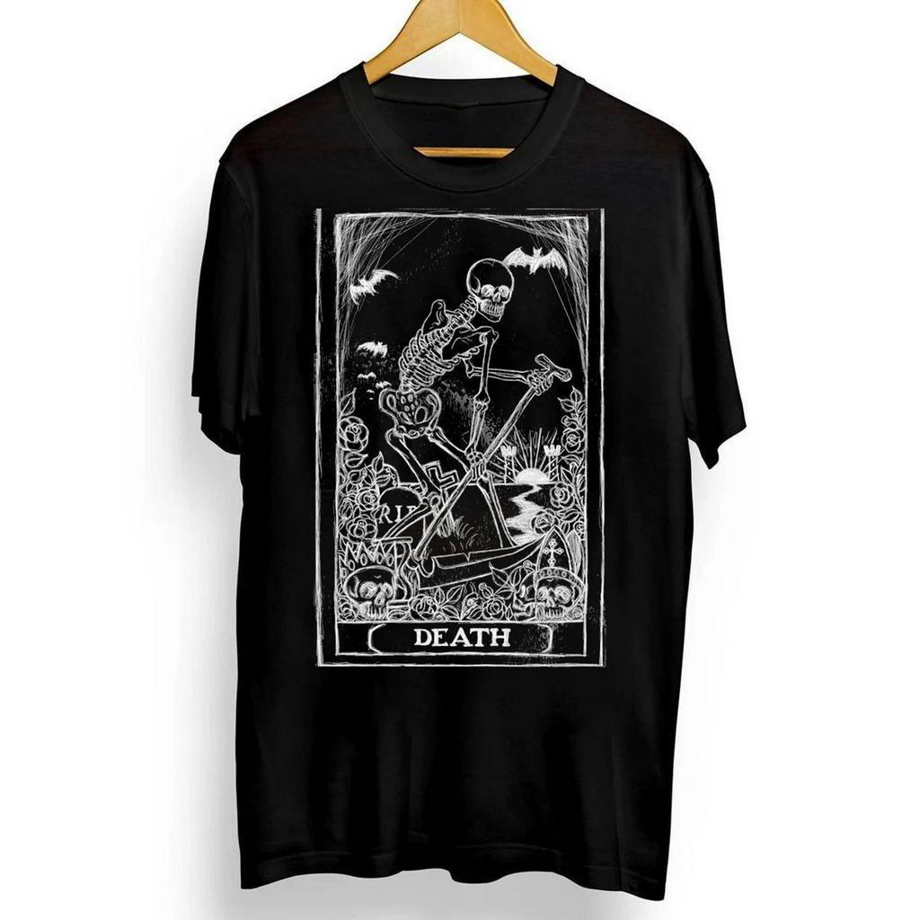 ยินดีต้อนรับ a เสื้อยืด พิมพ์ลายไพ่ทาโรต์ Death สําหรับผู้ชาย และผู้หญิง