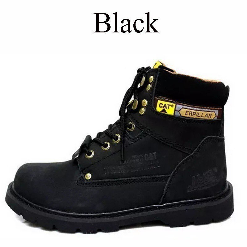 [ของแท้] Caterpillar Boot Martin Boot, กันน้ำ, กันลื่น, ทนต่อการสึกหรอที่มีคุณภาพดีและอบอุ่นเหมาะสำหรับการทำงานกลางแจ้งสไตล์วินเทจสำหรับผู้ชาย Y1TE 2W8H