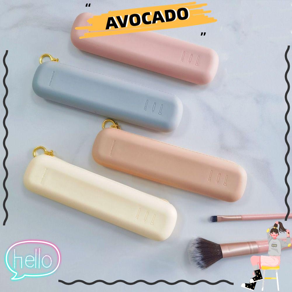 Avocarr กระเป๋าซิลิโคน มีซิป จุของได้เยอะ สําหรับใส่แปรงแต่งหน้า