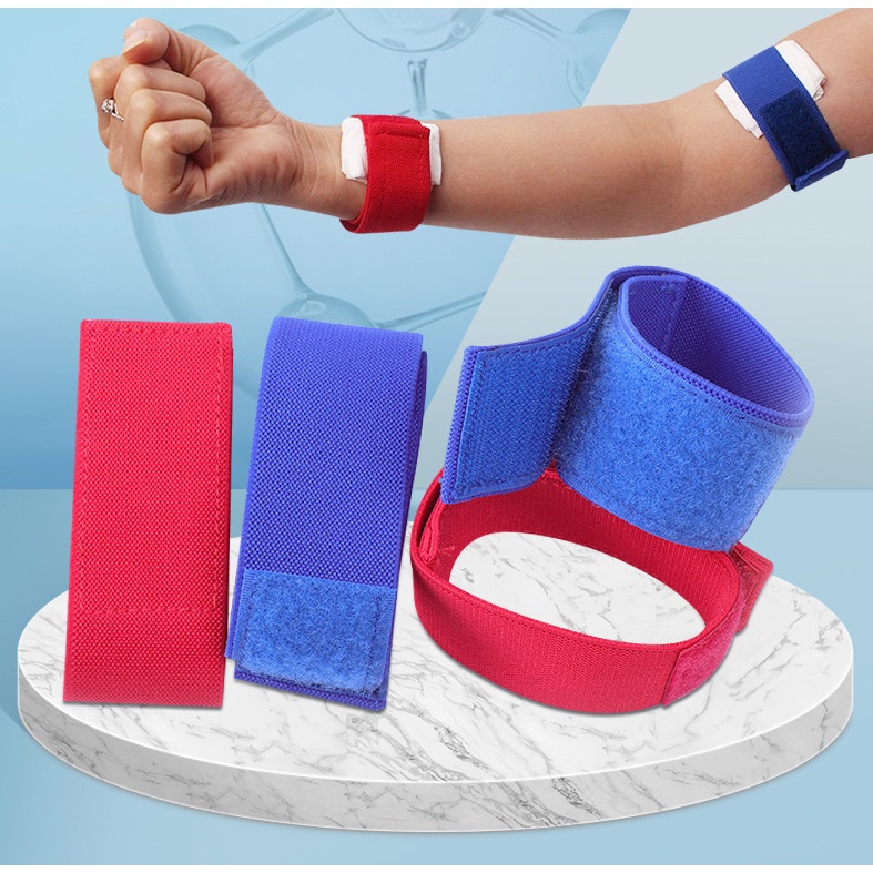2 ชิ้น / เซ็ต สายรัดทูนิเก้ Tourniquets ทูนิเก้ สายรัดแขนห้ามเลือด Elastic Hemostatic Bandage