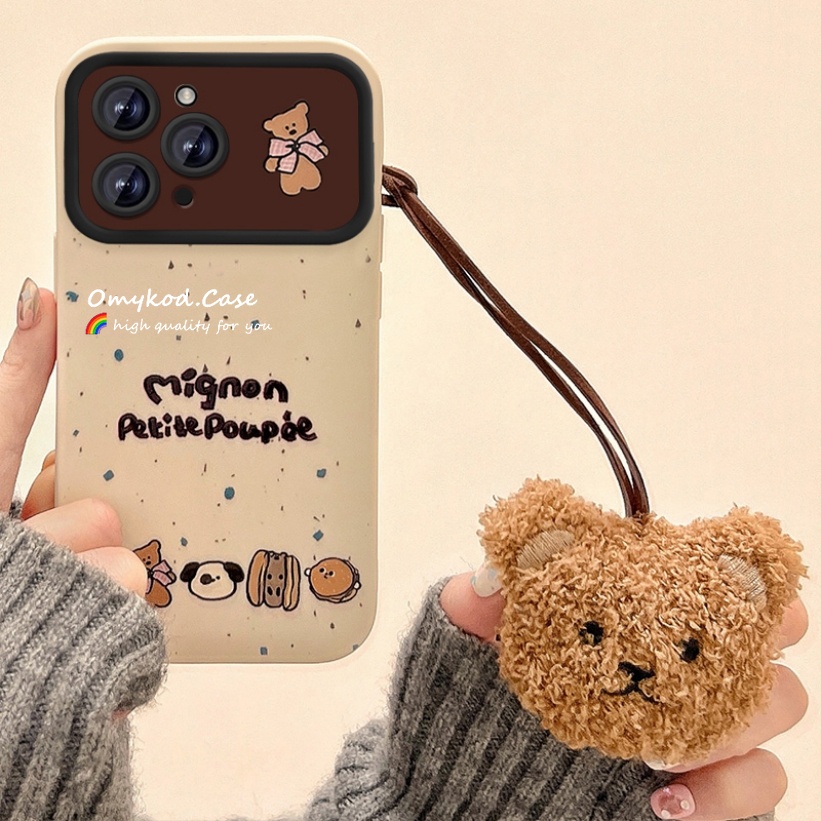 🌈Ready Stock🏆Redmi A1 12C 9A 10 10C 9C 9T Redmi Note 12 11 10 9 12s 9s 11 Pro 10 Pro Xiaomi Poco X3 Cute Little Bear Case Large Lens Protection Phone Case Soft Protection Back Cover