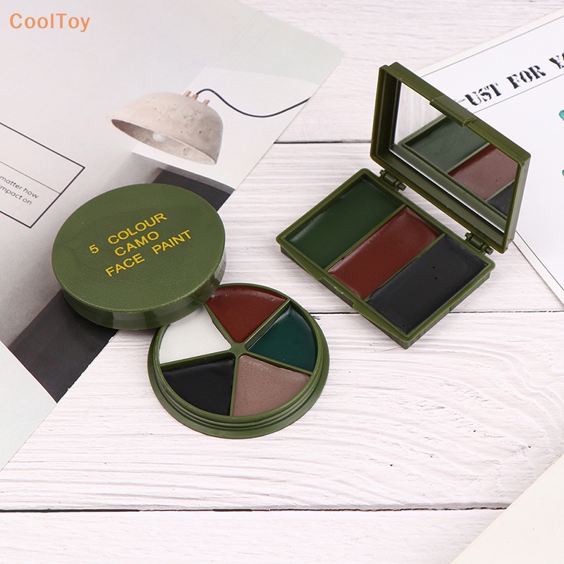 Cooltoy พาเลทสีเพ้นท์หน้า ลายพราง พร้อมกระจก สําหรับแต่งหน้า แขวนกิจกรรม คอสเพลย์