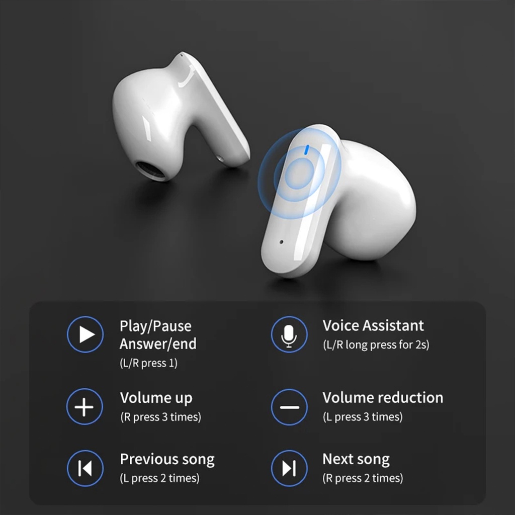 หูฟังบลูทูธไร้สาย 5.2 สเตอริโอ HIFI เสียงไม่หาย ขนาดเล็ก สําหรับสมาร์ทโฟน TWS