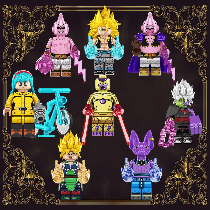 Majin Buu Zamasu บล็อคตัวต่อ รูปภาพยนตร์ ขนาดเล็ก ของเล่นเสริมการเรียนรู้เด็ก DIY