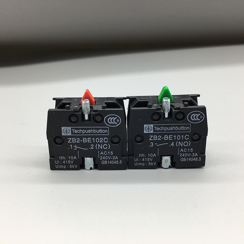 ส่งจาก ไทย คอนแทคสวิตช์(contact)10A 600V มี 2 แบบ NO(ZB2-BE101) NC(ZB2-BE102) ราคาส่ง
