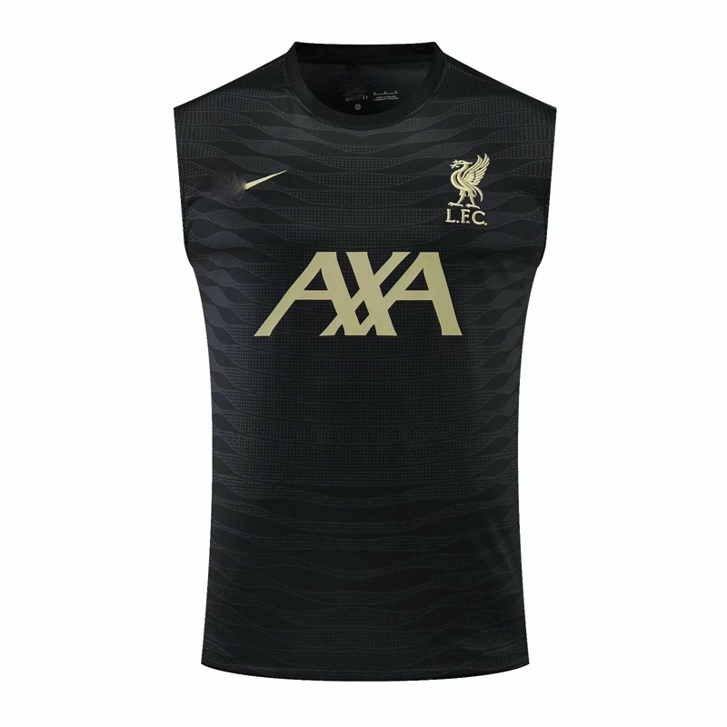 23-24 Li pool เสื้อกล้ามกีฬา สีดํา ลายทางเข้ม คอกลม แขนกุด พลัสไซซ์ ลําลอง สําหรับผู้ชาย S-XXL