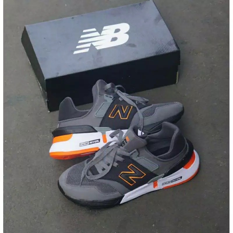 ♞,♘New Balance Nb New Balance 997S Dark Wolf สีเทา สีดำ สีส้ม size 39-44 n