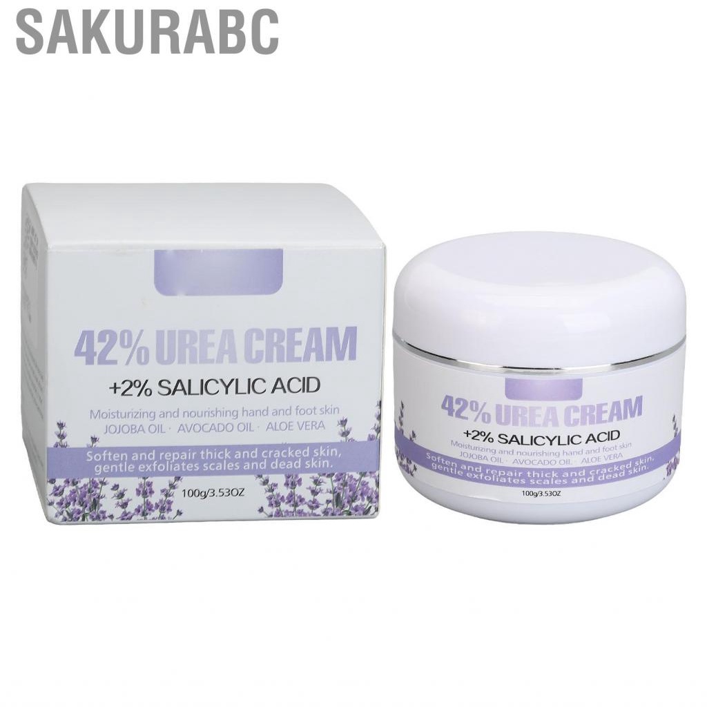 Sakurabc Foot Hand Cream Keep Silky Nourish Care 100g Soften Dry Exfoliate 2 Percent Salicylic Acid Reduce Rough for Skin