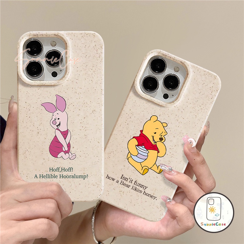 คู่รักการ์ตูนหมีพูห์หมีพูห์น่ารักย่อยสลายได้กรณีโทรศัพท์ iPhone 6 6s 8 7 Plus 11 15 14 13 12 Pro Max X XR XS Max SE 2020 - รูปที่ 5