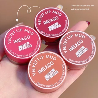 IMEAGO 2 in 1 ลิปสติก 4 สี Lip Cheek Lip Glaze Velvet Matte Blush ครีมกันน้ําติดทนนานแต่งหน้า