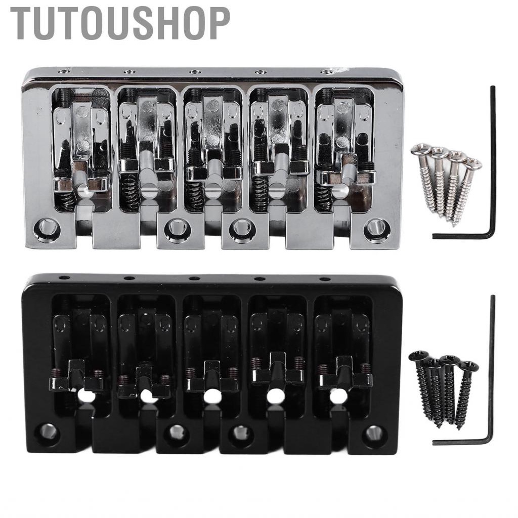 Tutoushop สะพานเครื่องดนตรีเบส 5 สาย Flip Top Design ทนทานต่อการสึกหรอสำหรับฝึกซ้อม