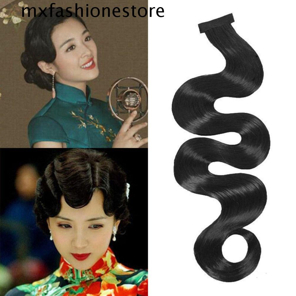 Mxfashione กิ๊บติดผมหน้าม้าสังเคราะห์ สไตล์จีนย้อนยุค สําหรับถ่ายภาพสตูดิโอ
