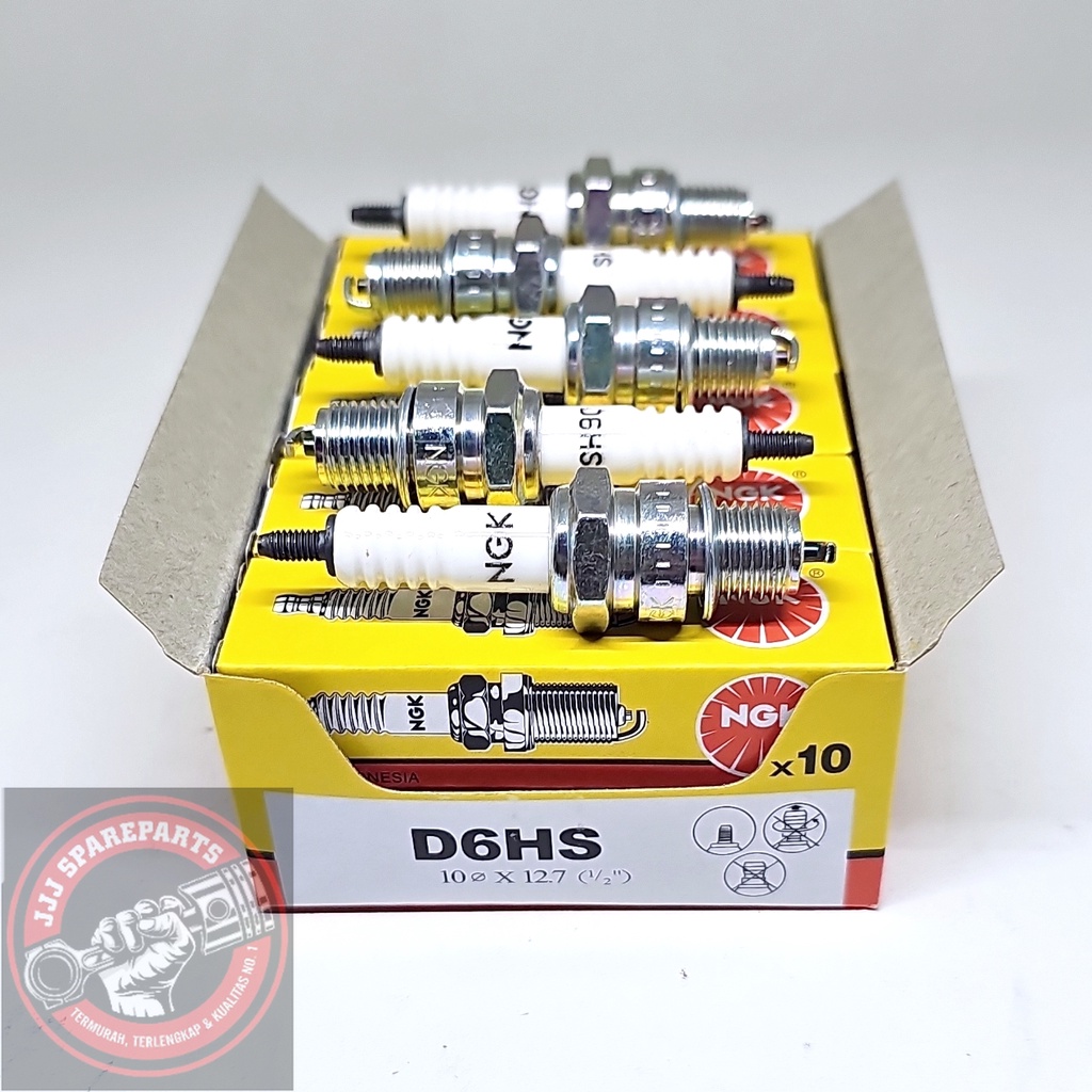 (ขายส่ง: 10 ชิ้น) หัวเทียน NGK D6HS D6 C90 C70 S90 S90Z สําหรับรถจักรยานยนต์ใต้กระดูกเกลียวขนาดใหญ่
