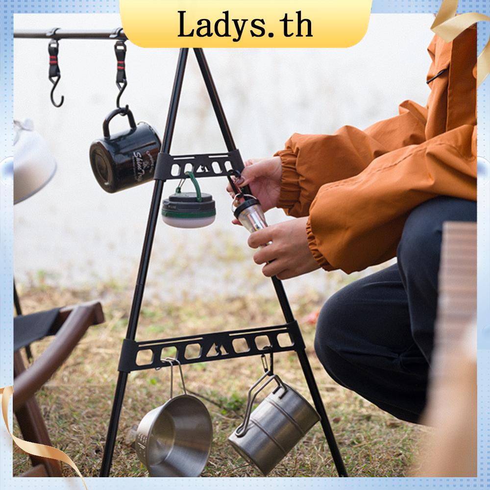 [Ladys.th] บักเกิลแขวนเครื่องครัว ทรงสามเหลี่ยม สําหรับตั้งแคมป์กลางแจ้ง