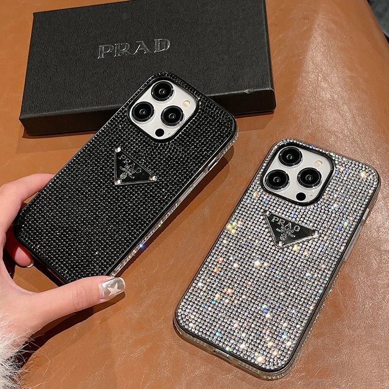 แบรนด์หรูแฟชั่น Rhinestone เคสโทรศัพท์สําหรับ iPhone 16 Pro Max 11 12 13 14 15 Pro Max 16 Plus เคสกันกระแทก