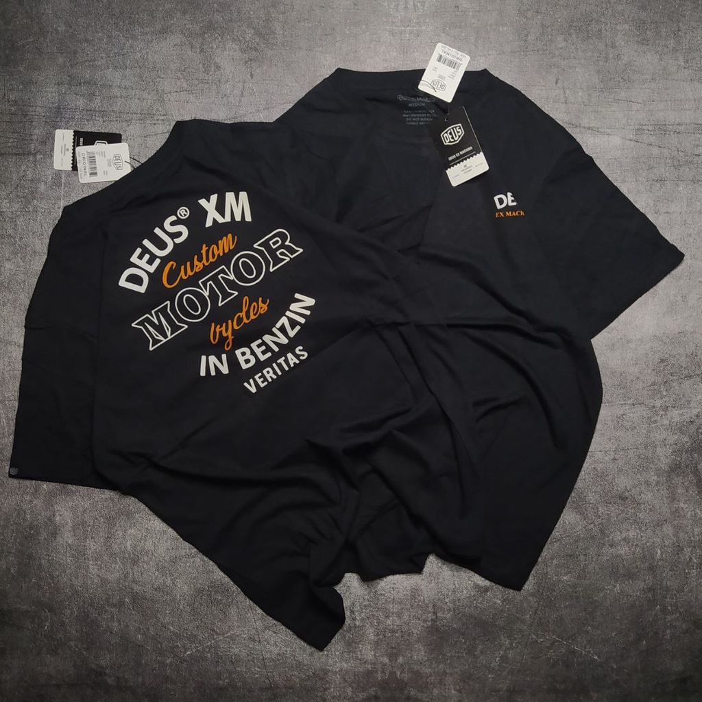 [เสื้อยืด]เสื้อยืด พิมพ์ลาย DEUS MOTORCYCLE BLACK DISTRO สําหรับผู้ชายS-5XLS-5XL