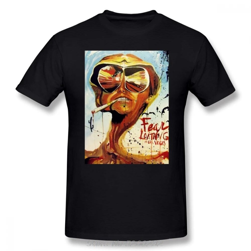 Fear และ Loathing ใน Las Vegas T เสื้อ Fear และ Loathing ใน Las Vegas เสื้อยืดขนาดใหญ่ Streetwear Te