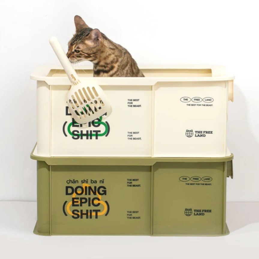 Furrytail Cats' Campsite Cat Litter Box  เฟอร์รี่เทล กระบะ ทรายแมว