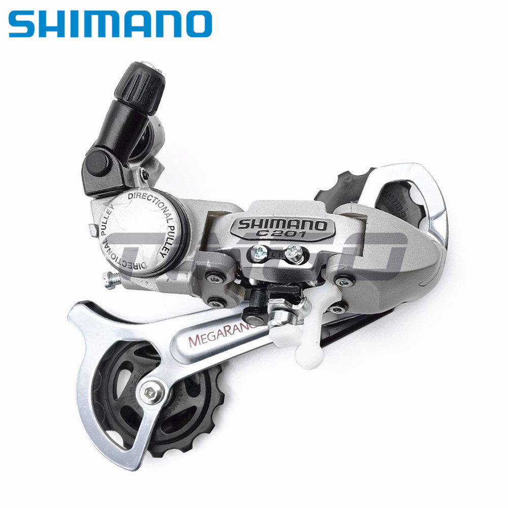 Shimano C-SERIES RD-C201 จักรยานเสือภูเขา MTB สับจานหลัง 7/8 ความเร็ว Direct Mount สีเงิน