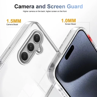 New เคสใส แข็ง สำหรับ Samsung A16 A26 A36 A56 A06 A05 A05S A55 A25 A35 A15 S24fe S24 S25 Ultra เคสโทรศัพท์ แข็งใส 041