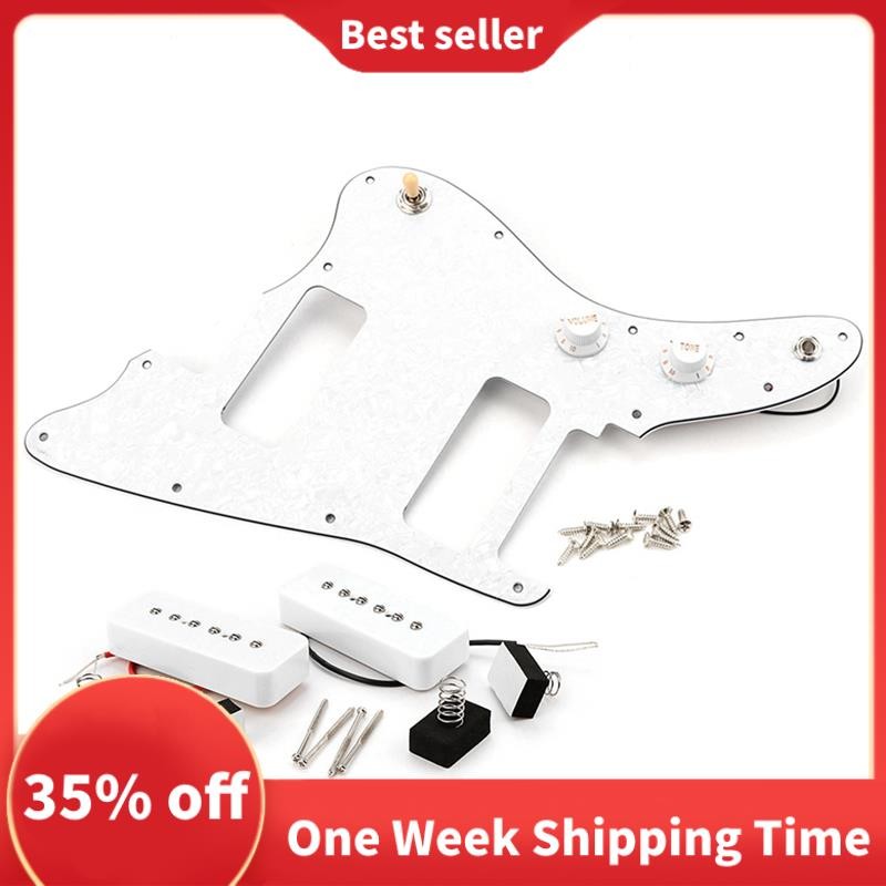 สําหรับญี่ปุ่น Jazzmaster กีตาร์ Pickguard พร้อม P90 กีตาร์ไฟฟ้ารถกระบะคอ PAF Humbucker อะไหล่ในสต็อ