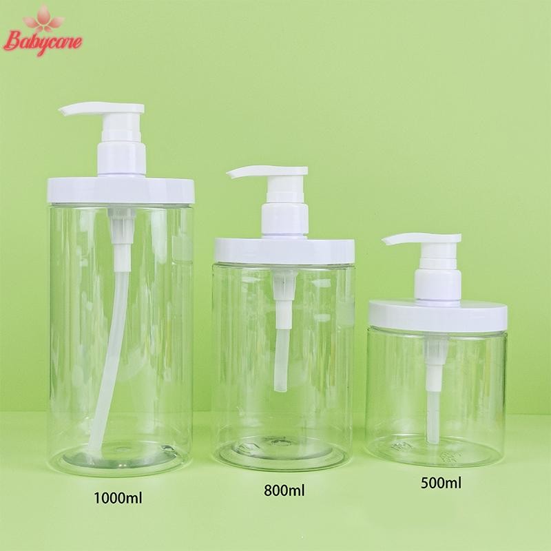 Byce> 100-800ml ขวดตู้ทําสบู่แชมพูเจลอาบน้ําขวด Refilable โลชั่นปากกว้างขวดเจลทําความสะอาดมือคอนเทนเนอร์ห้องน้ําใหม่ - รูปที่ 2