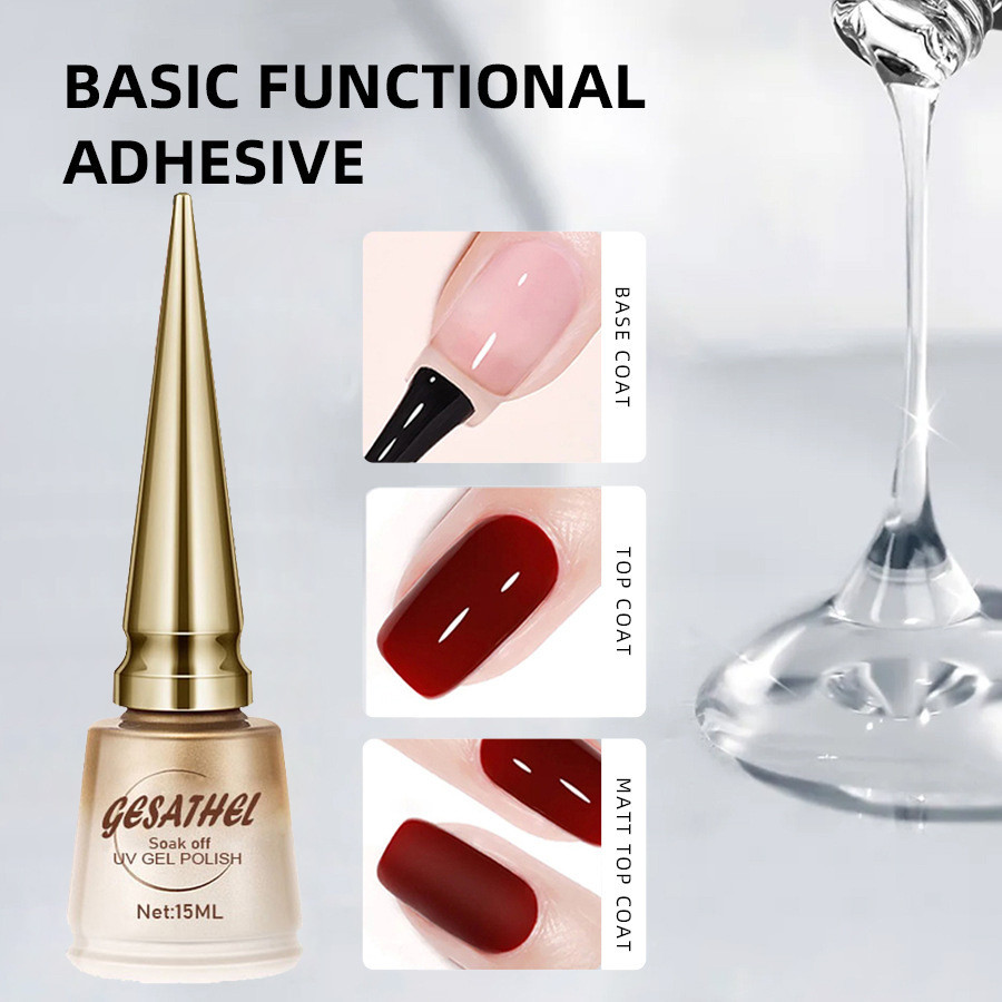 GESATHEL 47สี น้ํายาทาเล็บเจล ยาทาเล็บเจล สีเจลทาเล็บ สีทาเล็บเจล 15MLสีเจล (แบบต้องอบ พร้อมส่ง) - 4