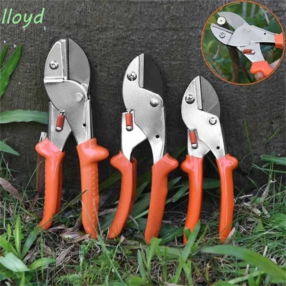 Lloyd กรรไกรตัดแต่งกิ่ง, SK5 เหล็กทนทานกรรไกรทําสวน, กรรไกรผลไม้สะดวก Sharp Ergonomic จับกรรไกรดอกไม้พืชสวน