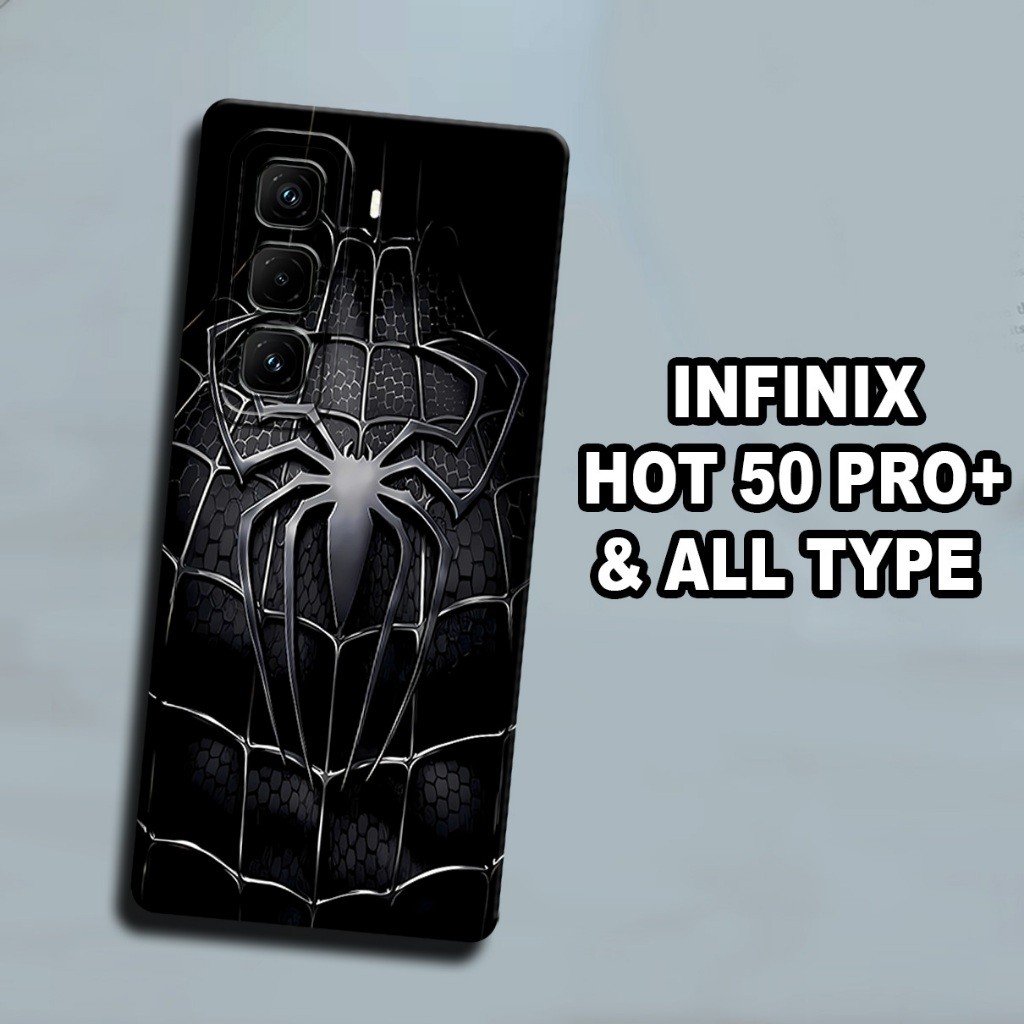 14/ เคสยางยืดหยุ่นสําหรับ infinix hot 50 pro+ 2024/spideman Motif/ล่าสุด infinix hot 50 pro+ case/ i
